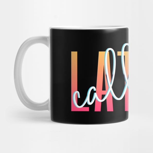 Call Me Latina '80s Retro Metallic Gradient Signature Font Design- see my store for the other versions! by anonopinion